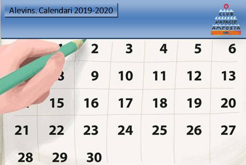 Calendari Competicions Alevins 2019/2020.